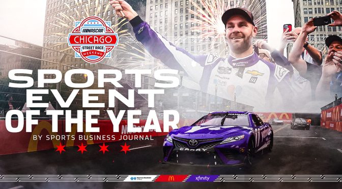 Featured image for NASCAR wins Event of the Year at 2024 Sports Business Awards for Chicago Street Race